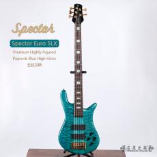 Spector Euro 5LX Premium Highly Figured Peacock Blue High Gloss