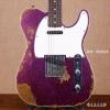 ۳ Fender Custom Shop 1960 Telecaster Heavy Relic Magenta Sparkle Finish