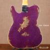 ۳ Fender Custom Shop 1960 Telecaster Heavy Relic Magenta Sparkle Finish